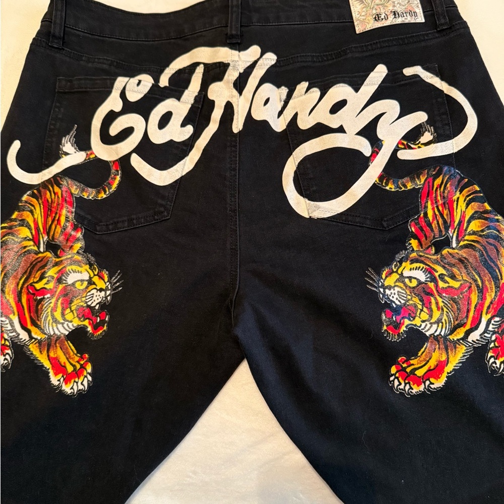 Ed Hardy Charcoal Denim jeans.
